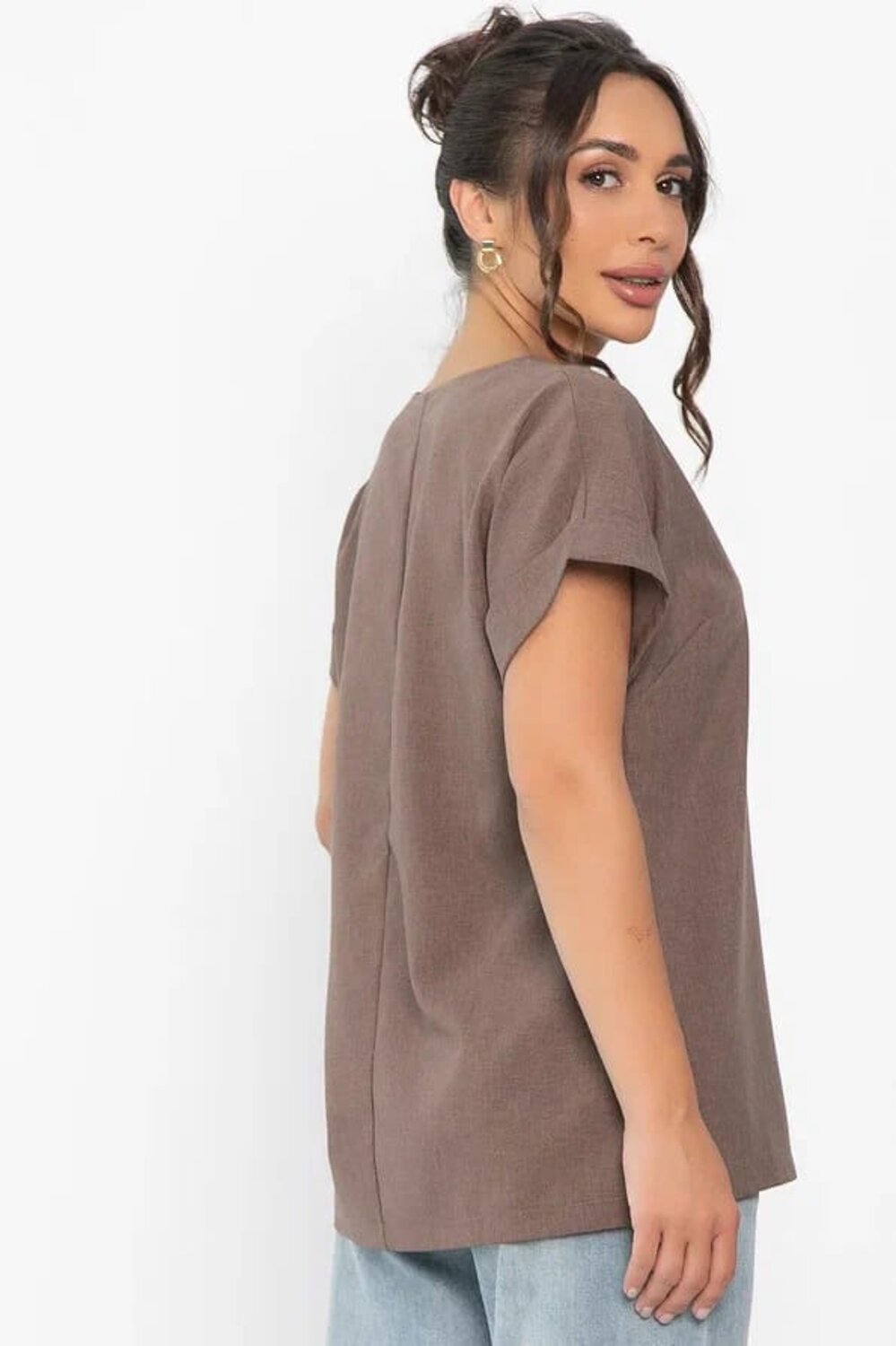 LT Collection Блуза 546021 Б13909-19М коричневый