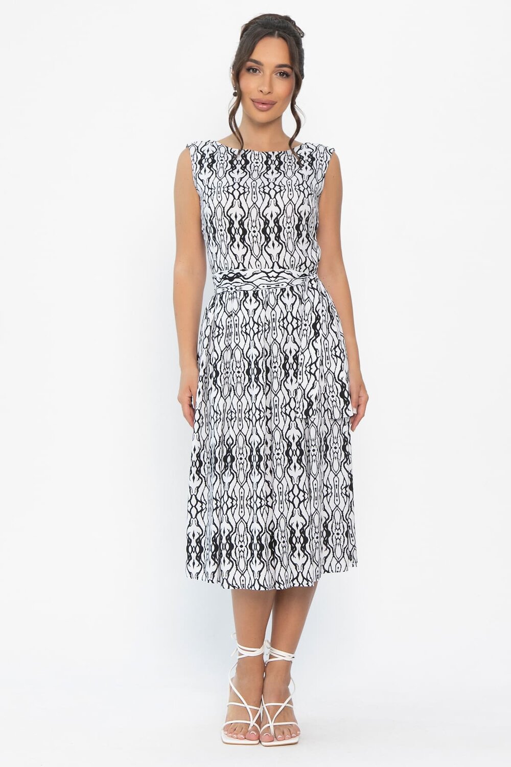 LT Collection Платье 546032 П13958-10М черно-белый