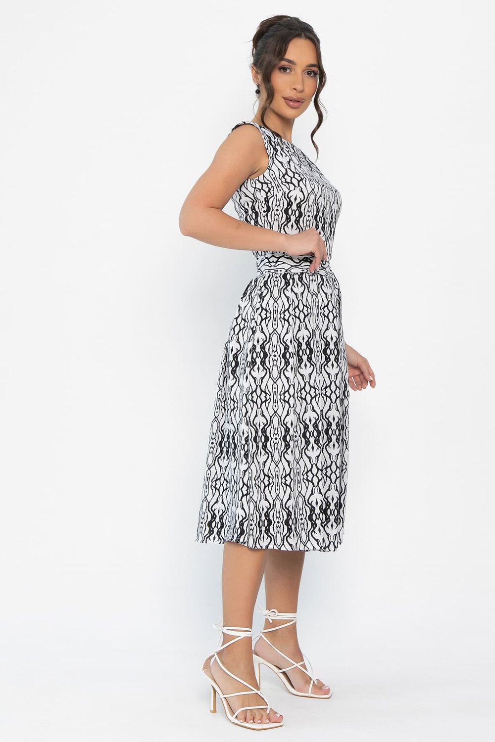 LT Collection Платье 546032 П13958-10М черно-белый
