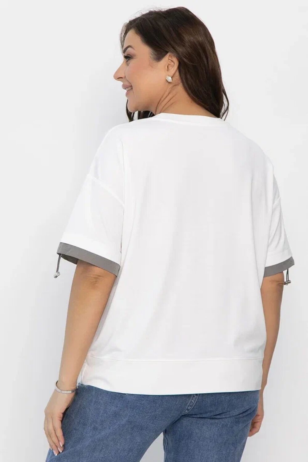 LT Collection Блуза 546034 Б13940-1М белый