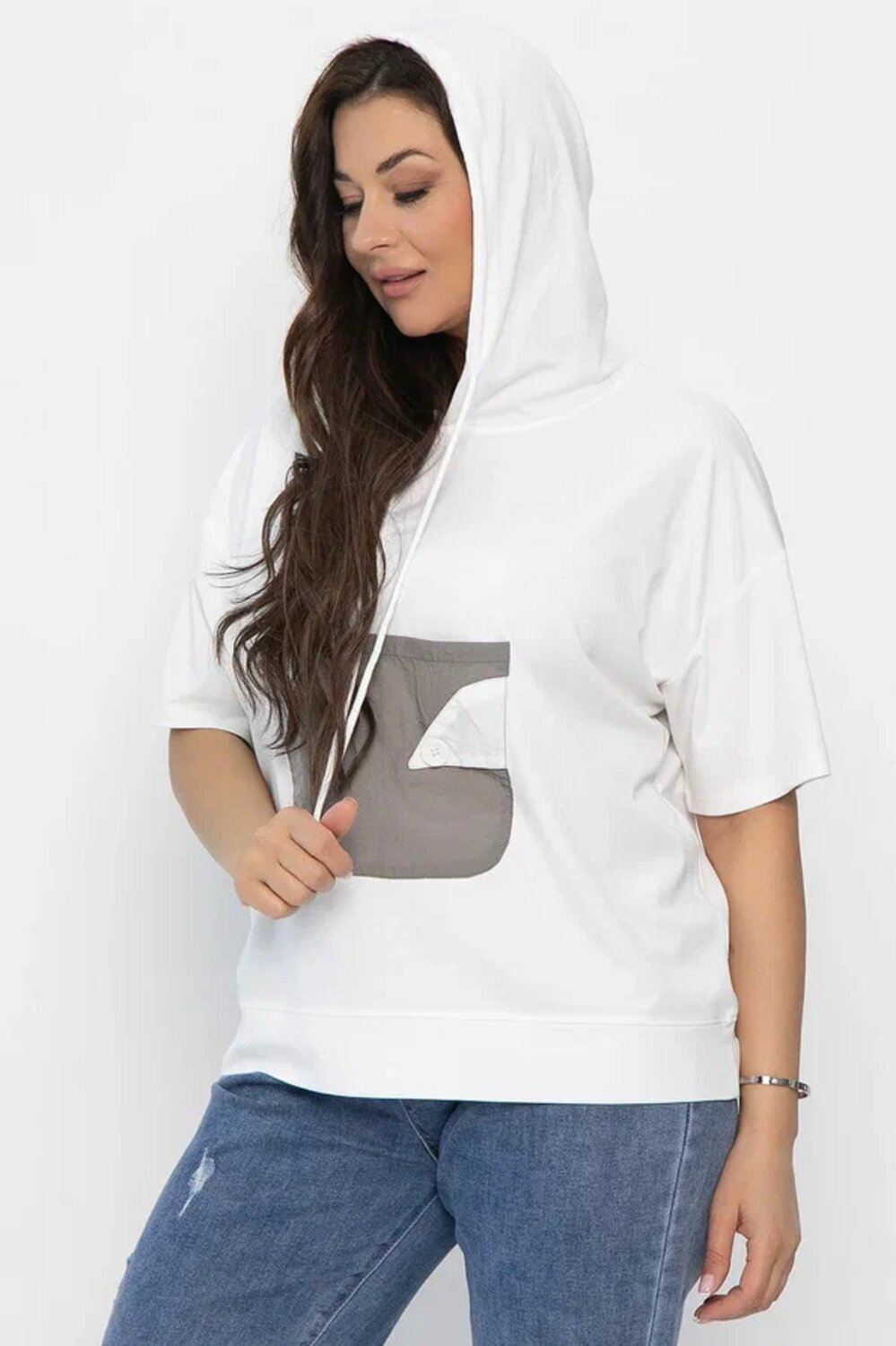 LT Collection Блуза 546037 Б13939-1М белый