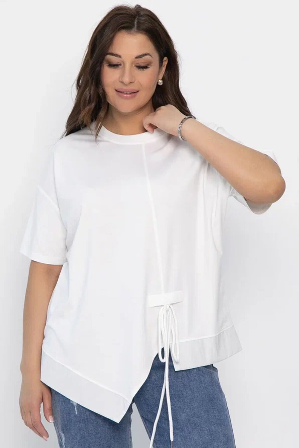 LT Collection Блуза 546038 Б13942-1М белый