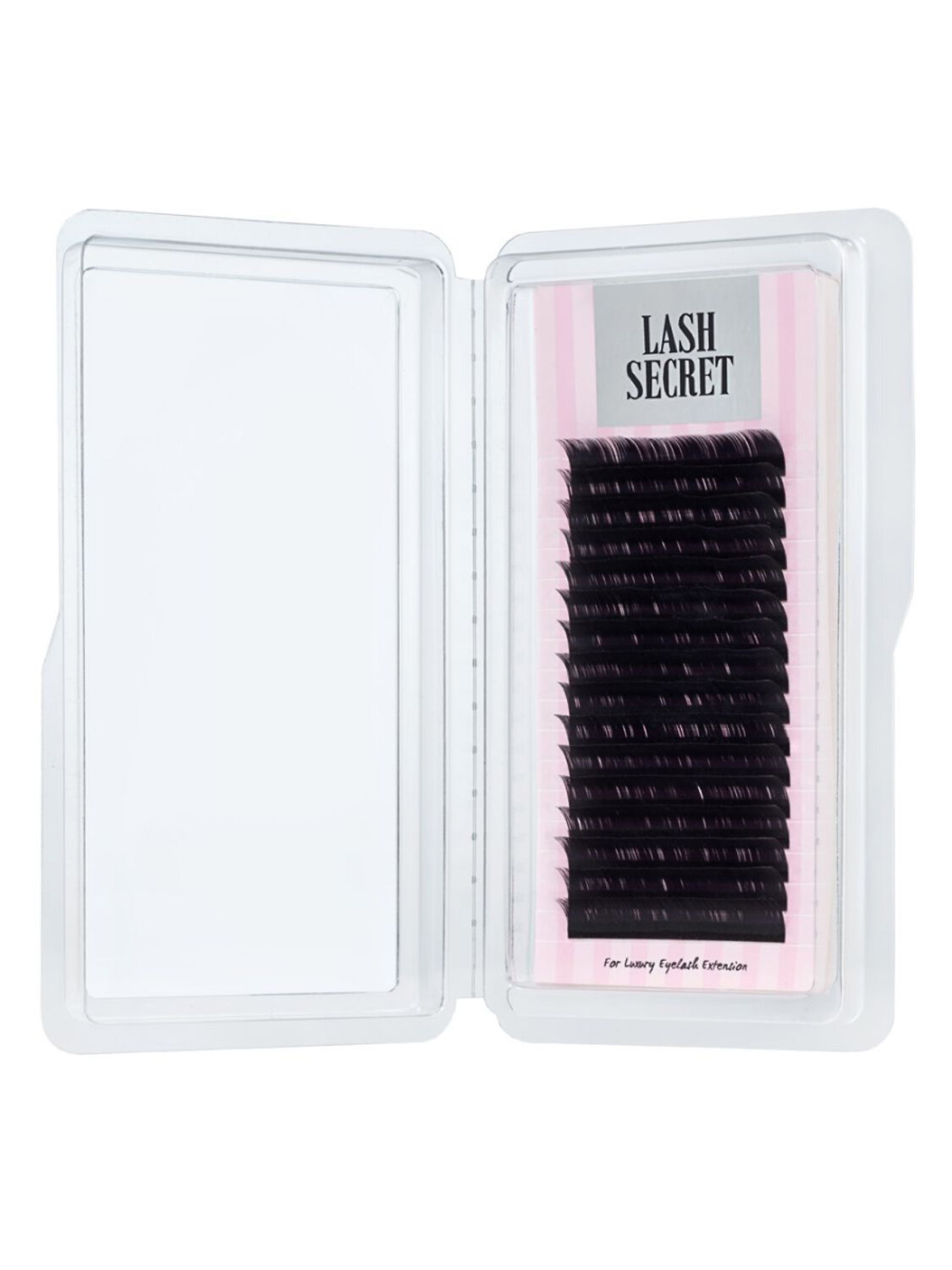 Lash Secret Ресницы для наращивания, одна длина, 16 линий, C/0,10 x 11 мм, чёрный 546096 10522