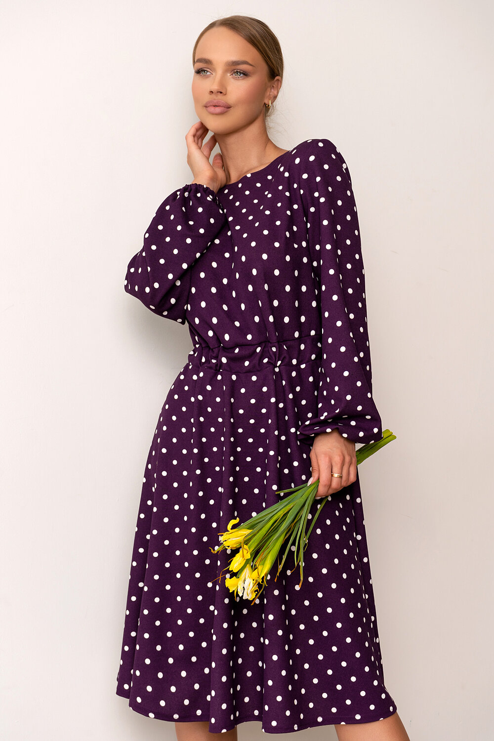 Open-style Платье 546216 5265 фиолетовый/белый