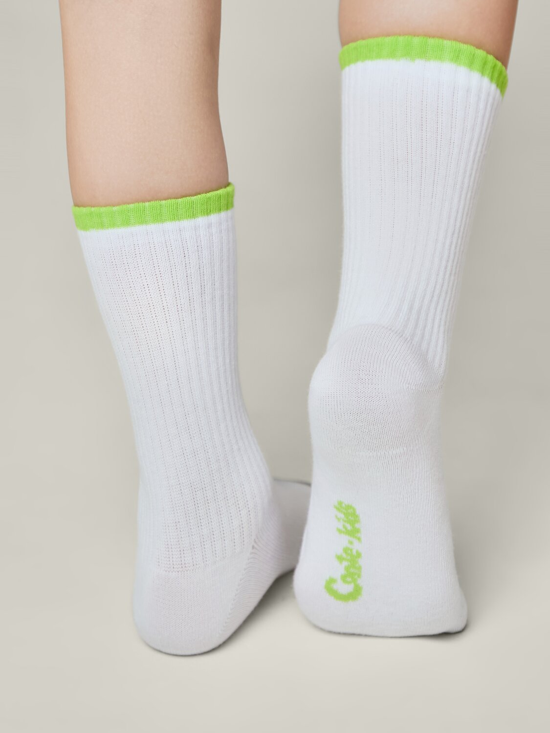 CONTE-KIDS Носки 546358 ACTIVE 20С-167СП белый-салатовый