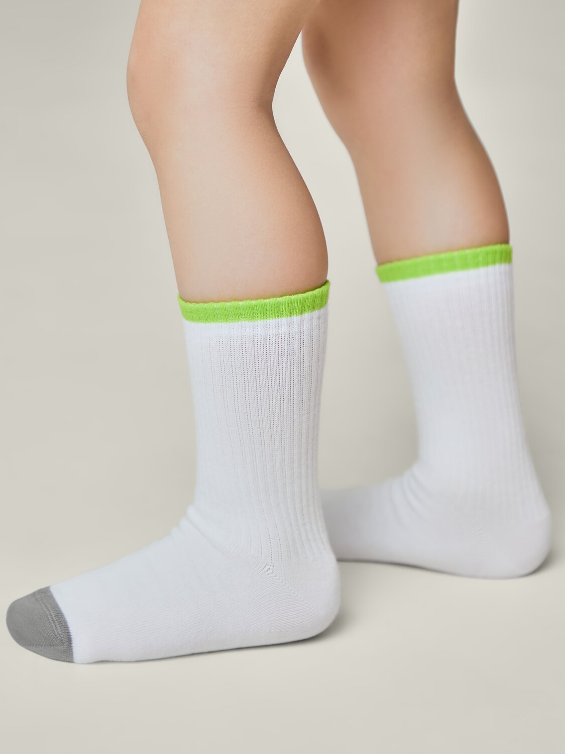 CONTE-KIDS Носки 546358 ACTIVE 20С-167СП белый-салатовый