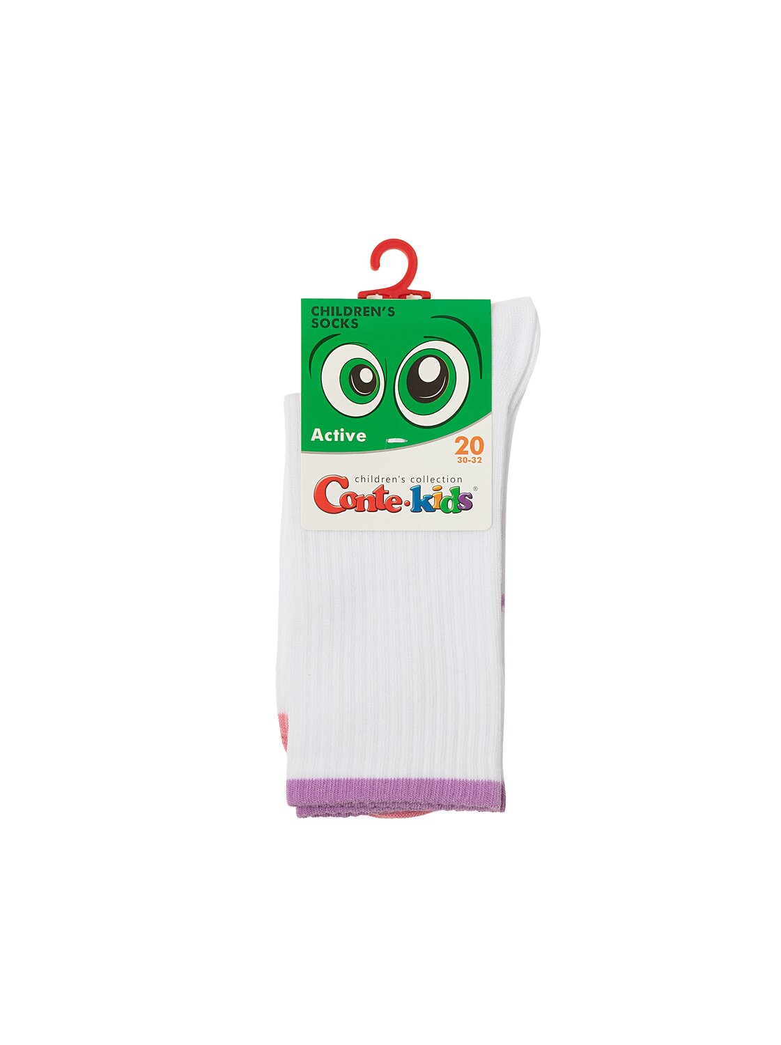 CONTE-KIDS Носки 546360 ACTIVE 20С-167СП белый-сиреневый