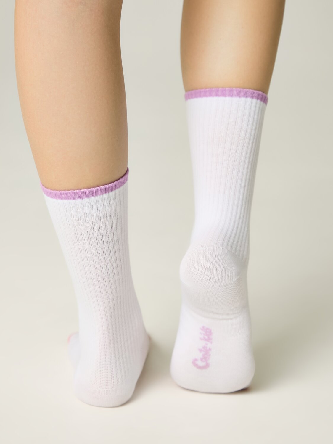 CONTE-KIDS Носки 546360 ACTIVE 20С-167СП белый-сиреневый