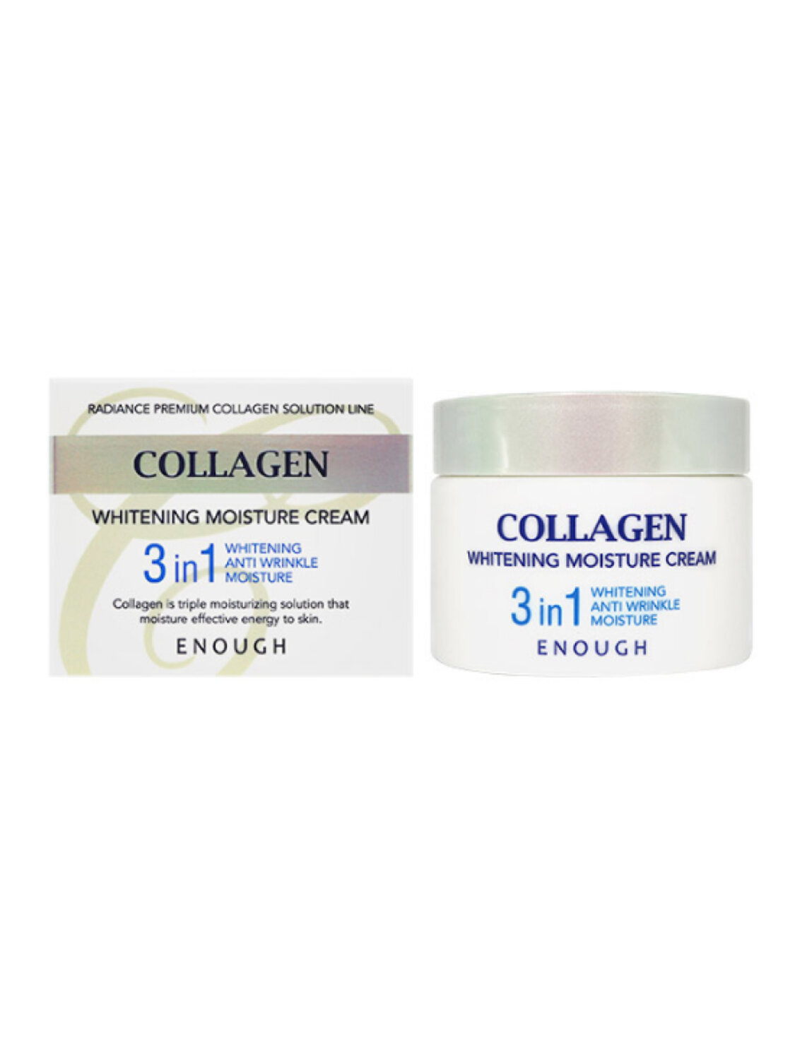 Enough Отбеливающий увлажняющий крем с коллагеном / Collagen Whitening Moisture Cream 3 in 1, 50 г 546369 27912
