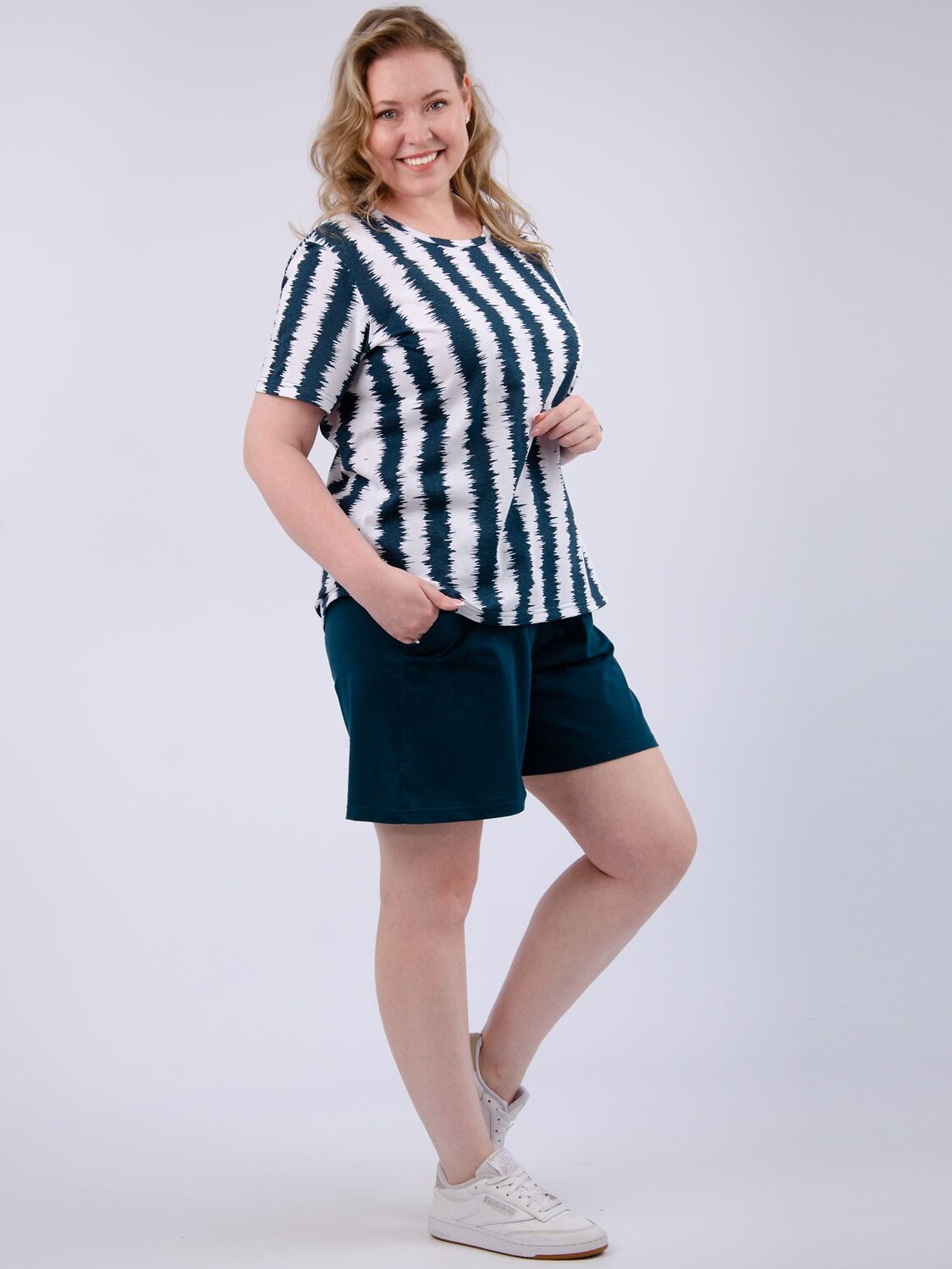 Malina Костюм 546396 9392и изумрудный/белый