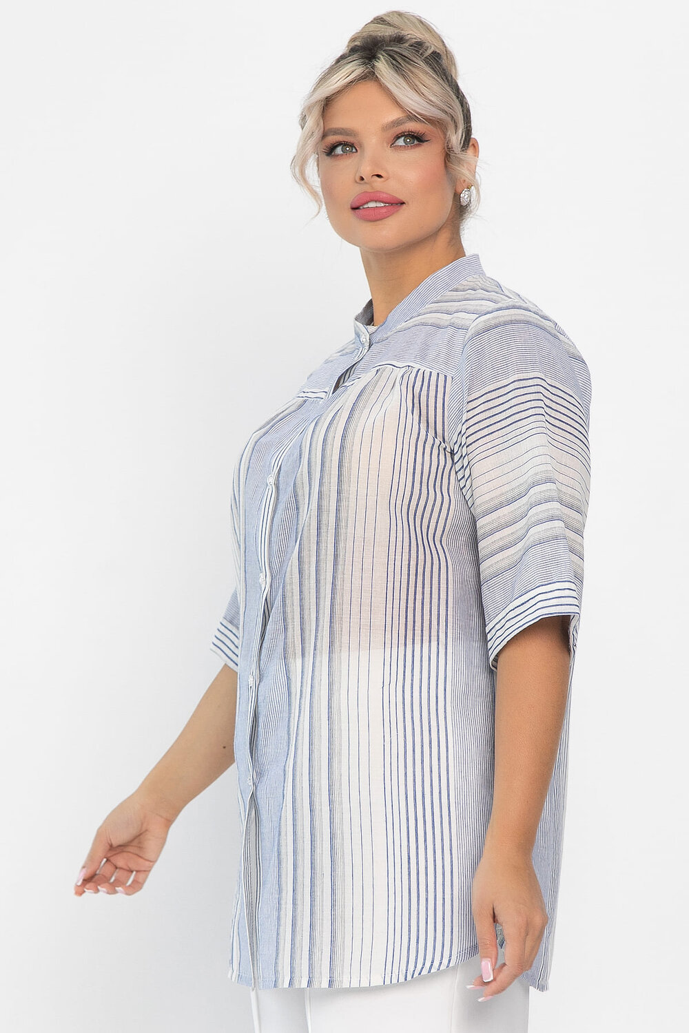 LT Collection Блуза 546399 Б13876-24М голубой