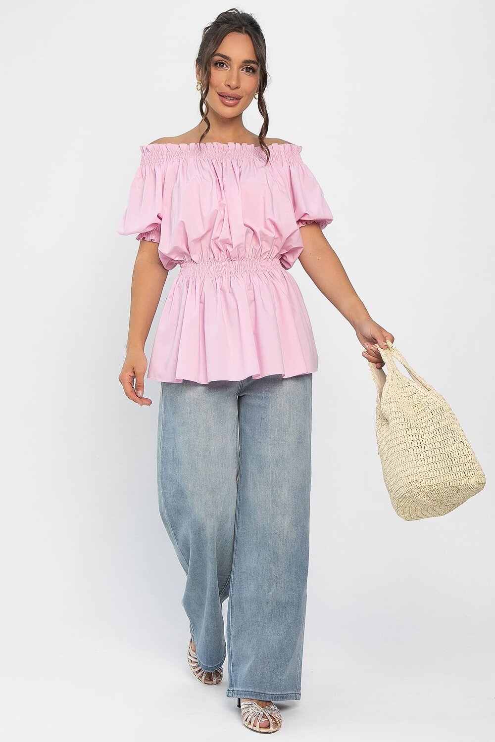 LT Collection Блуза 546401 Б13912-47М розовый