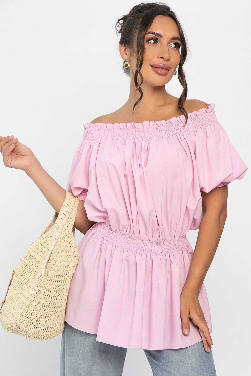 LT Collection Блуза 546401 Б13912-47М розовый