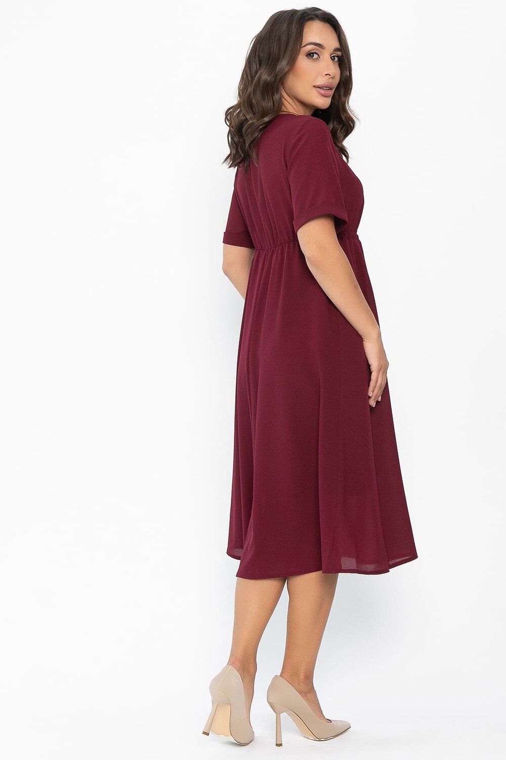 LT Collection Платье 546403 П13937-3М бордовый