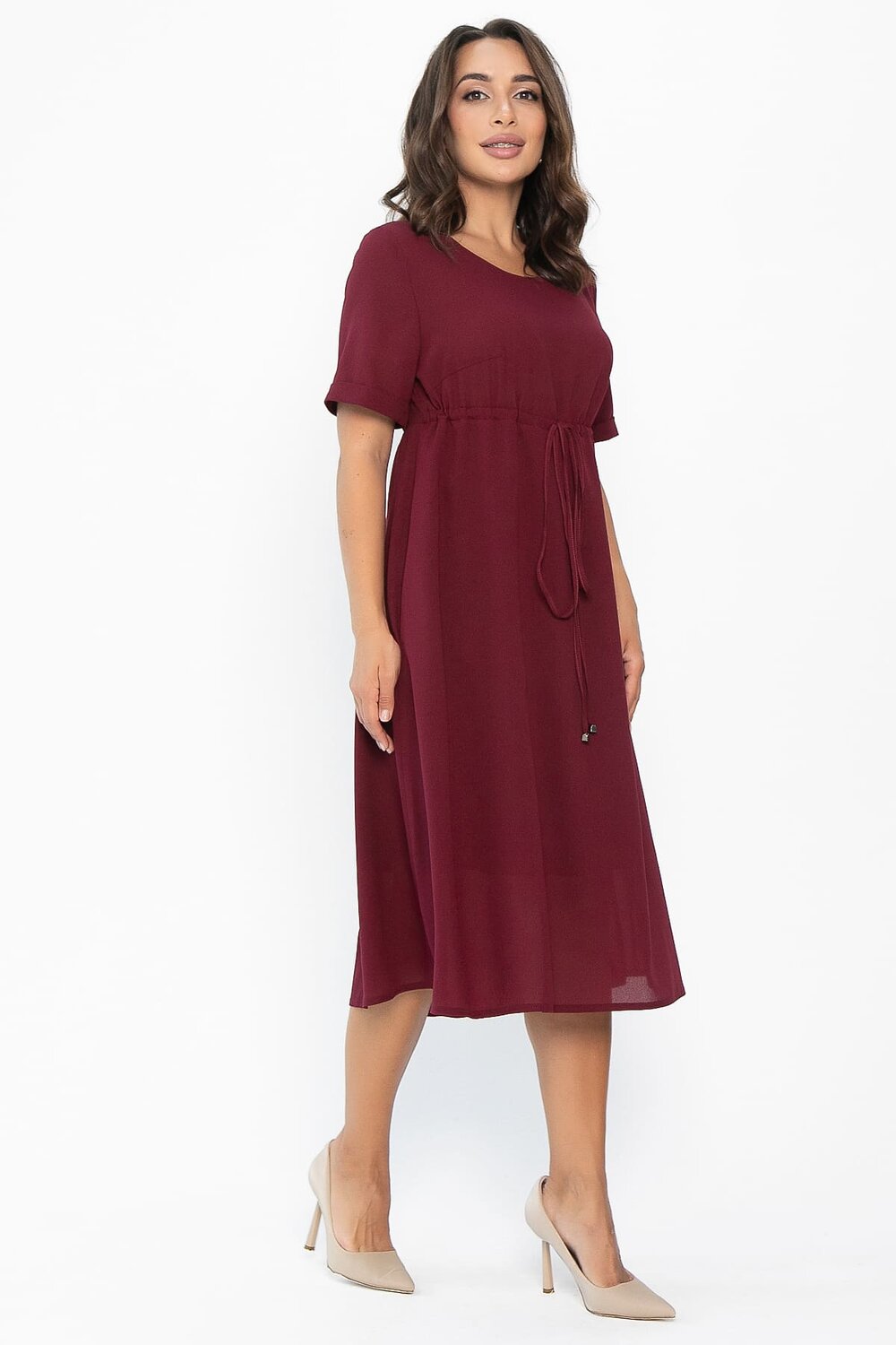 LT Collection Платье 546403 П13937-3М бордовый