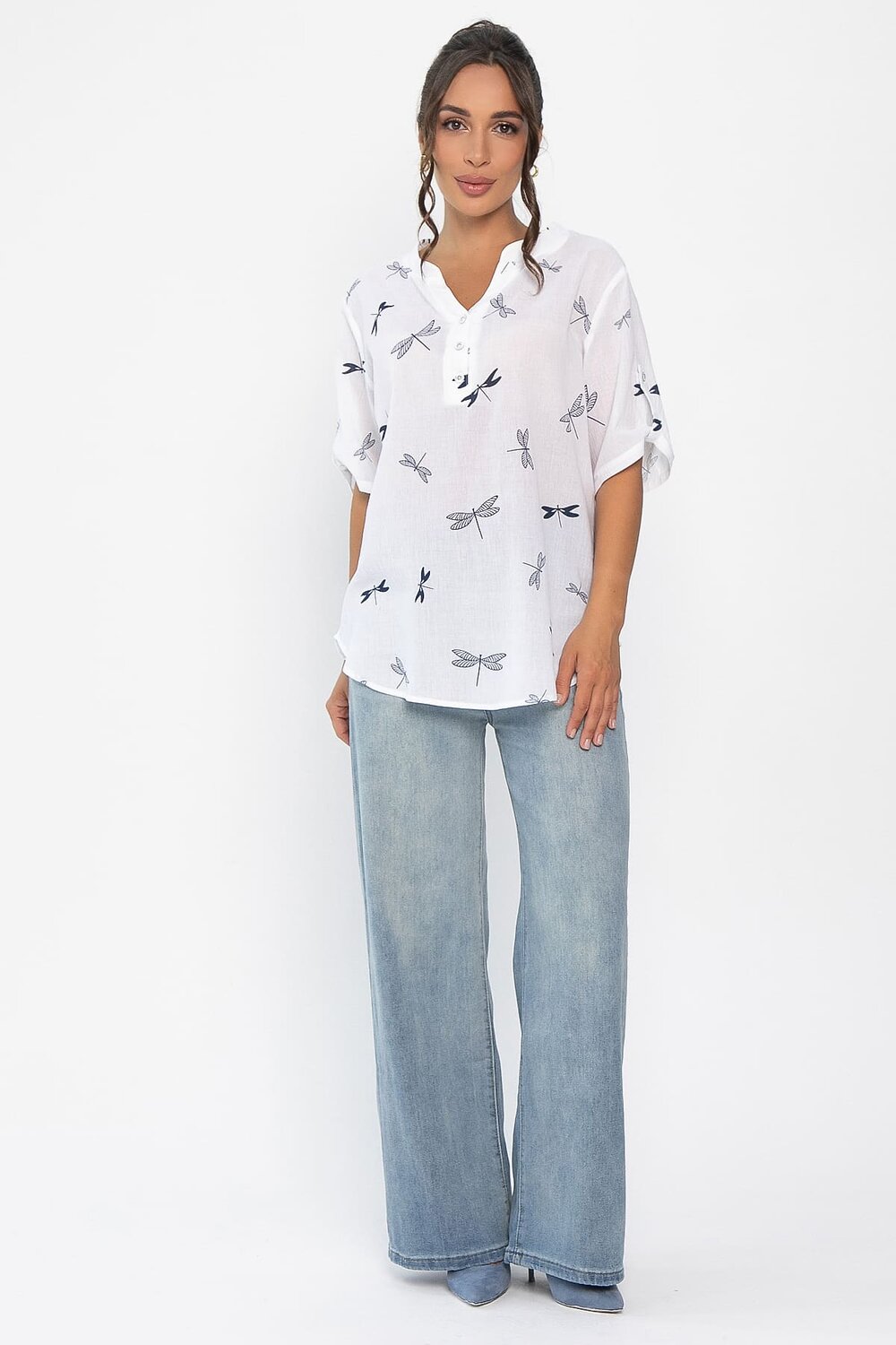 LT Collection Блуза 546405 Б13962-20М белый