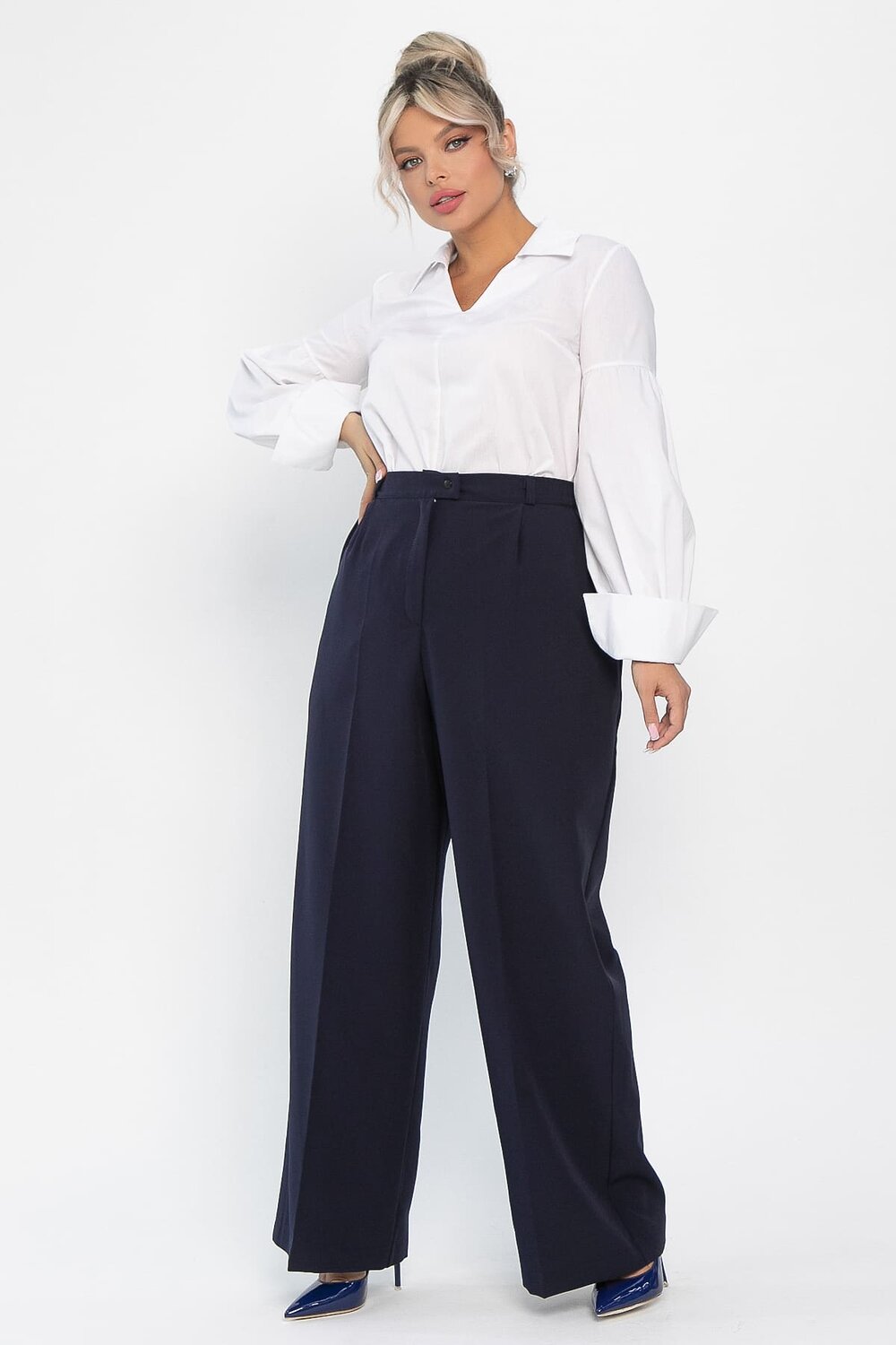 LT Collection Брюки 546421 Б13971-13М Темно-синий