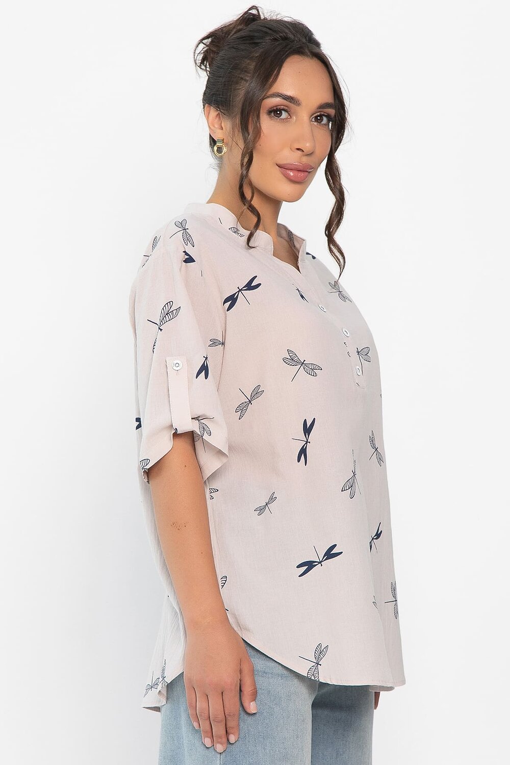 LT Collection Блуза 546425 Б13974-20М светло-бежевый