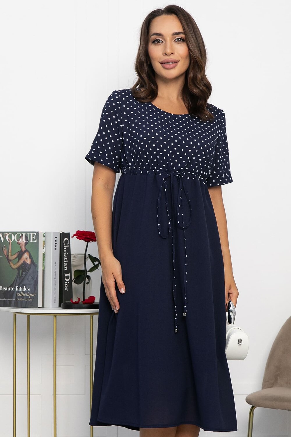 LT Collection Платье 546428 П13992-3М синий