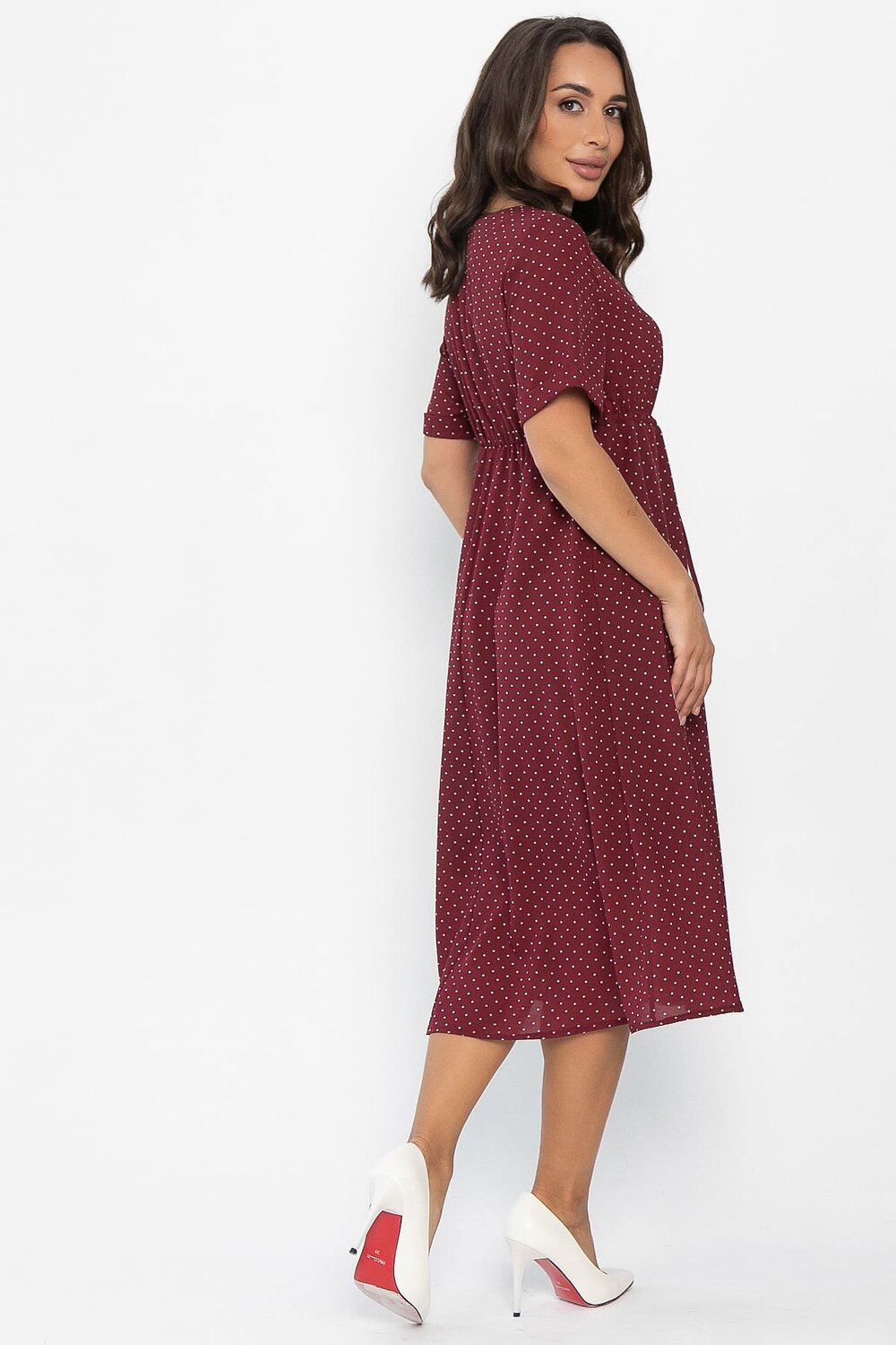 LT Collection Платье 546429 П13984-3М бордовый