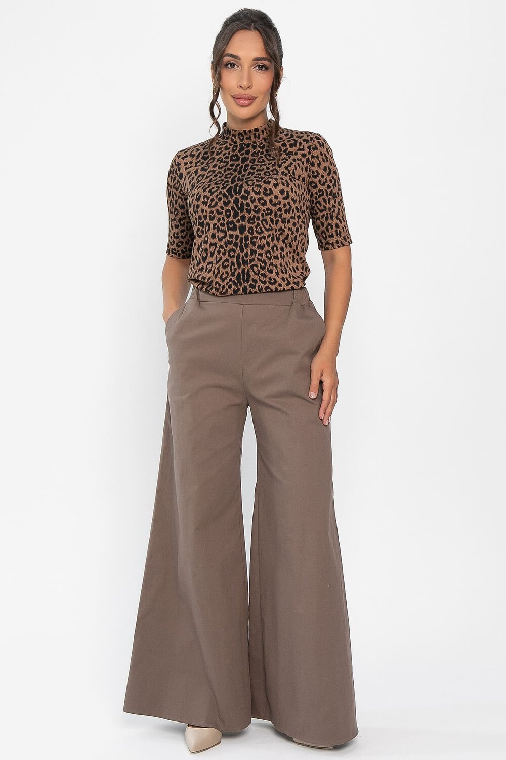 LT Collection Блуза 546430 Б13991-19М коричневый