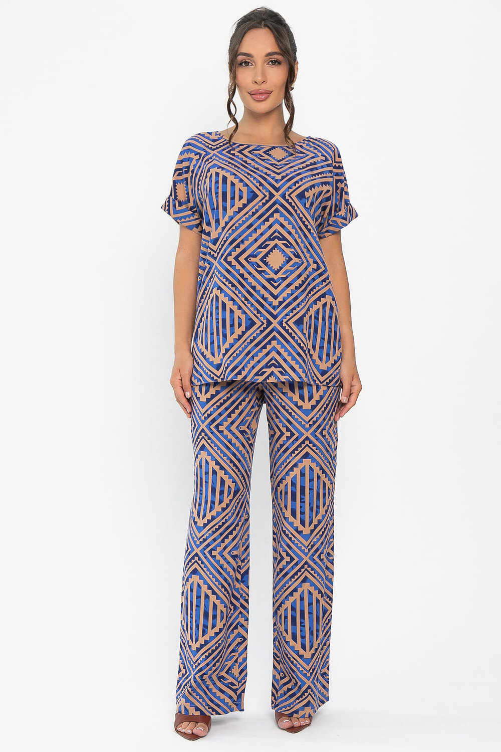 LT Collection Костюм 546432 К13982-12М сине-бежевый