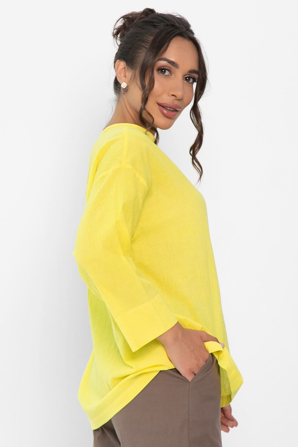 LT Collection Лонгслив 546438 Б13988-25М желтый