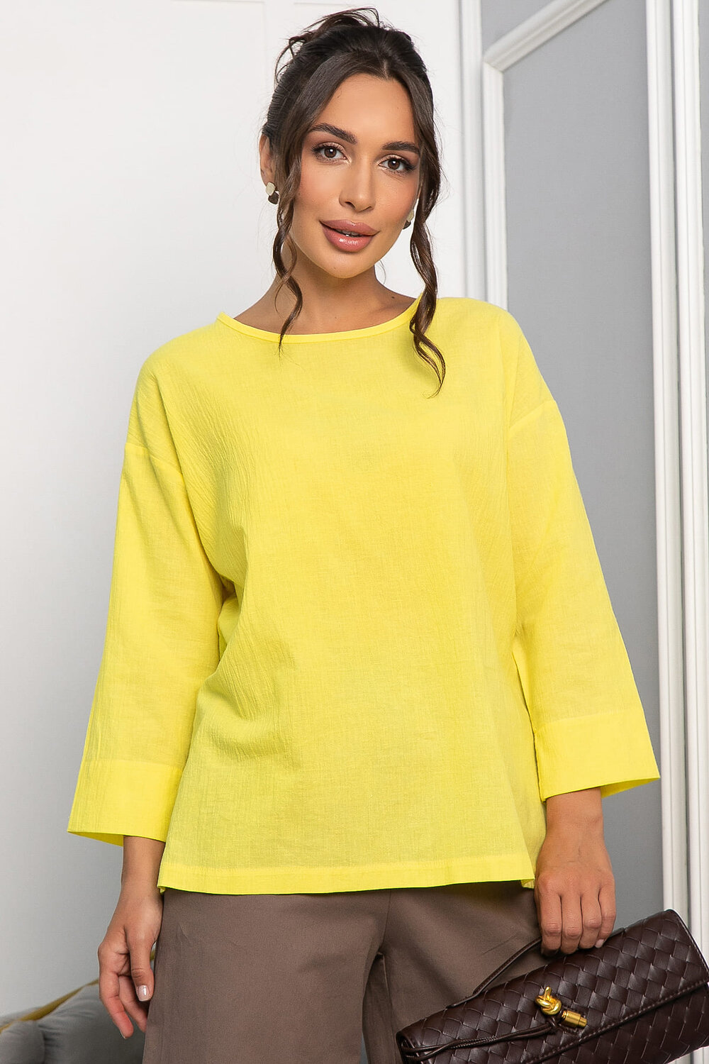 LT Collection Лонгслив 546438 Б13988-25М желтый