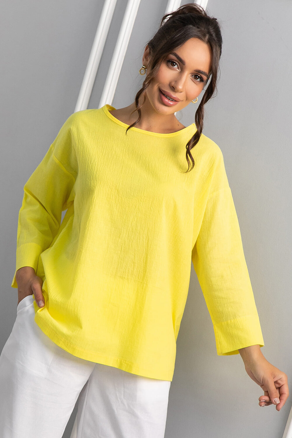 LT Collection Лонгслив 546438 Б13988-25М желтый