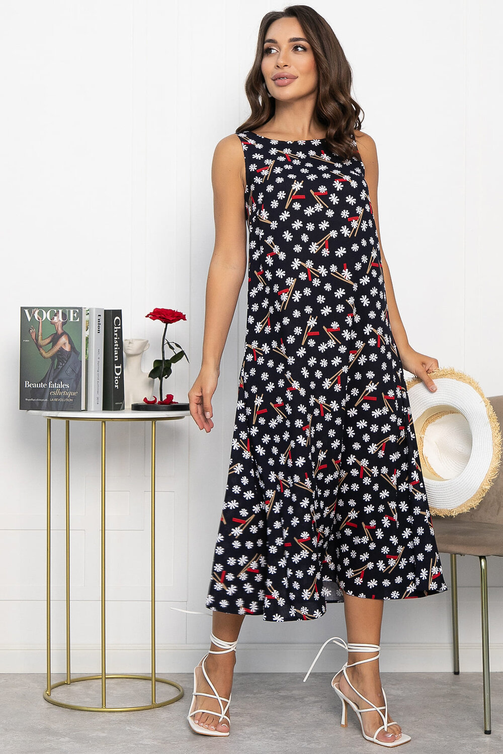 LT Collection Сарафан 546439 П13995-10М темно-синий