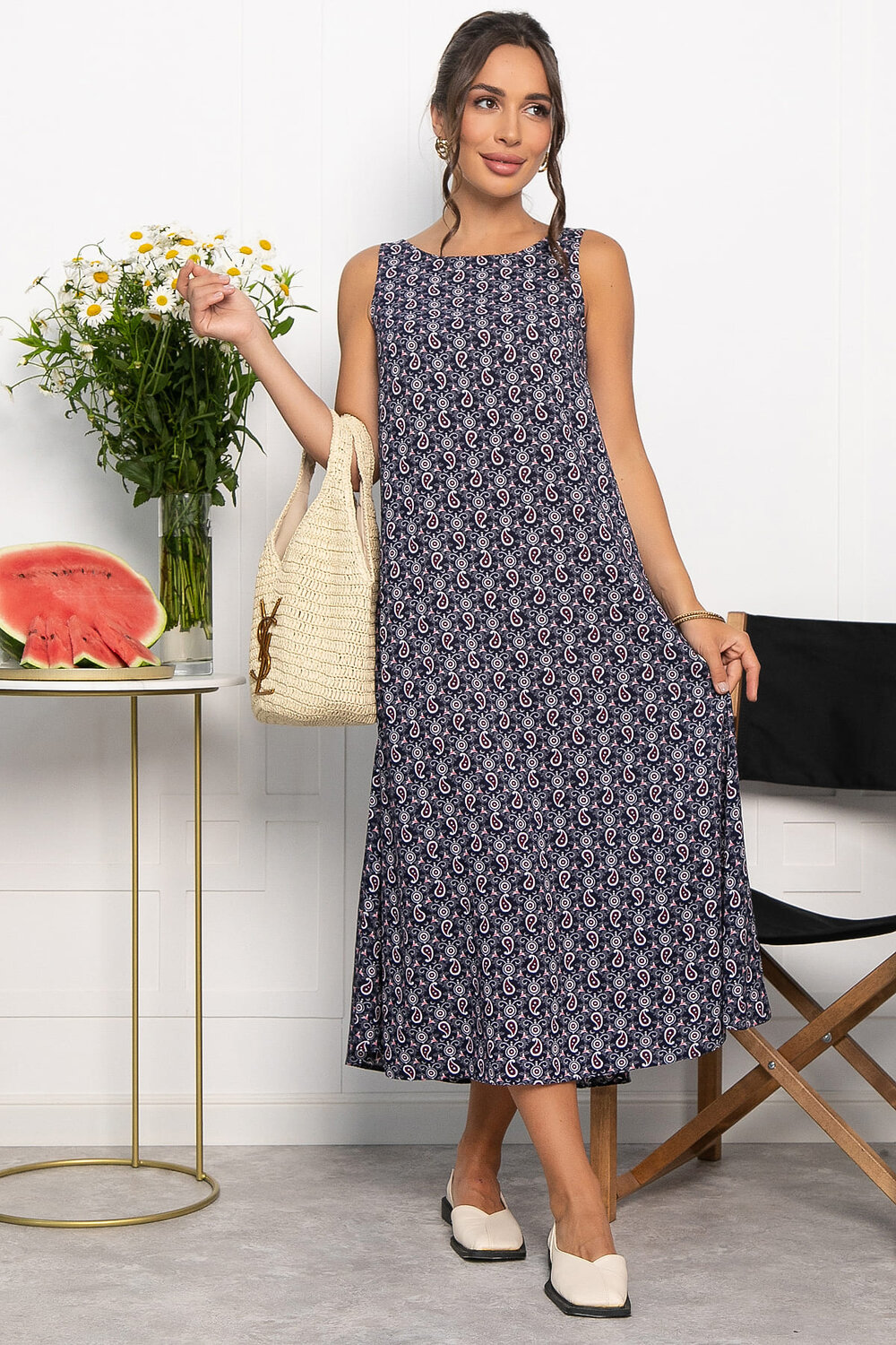 LT Collection Сарафан 546441 П13994-10М темно-синий