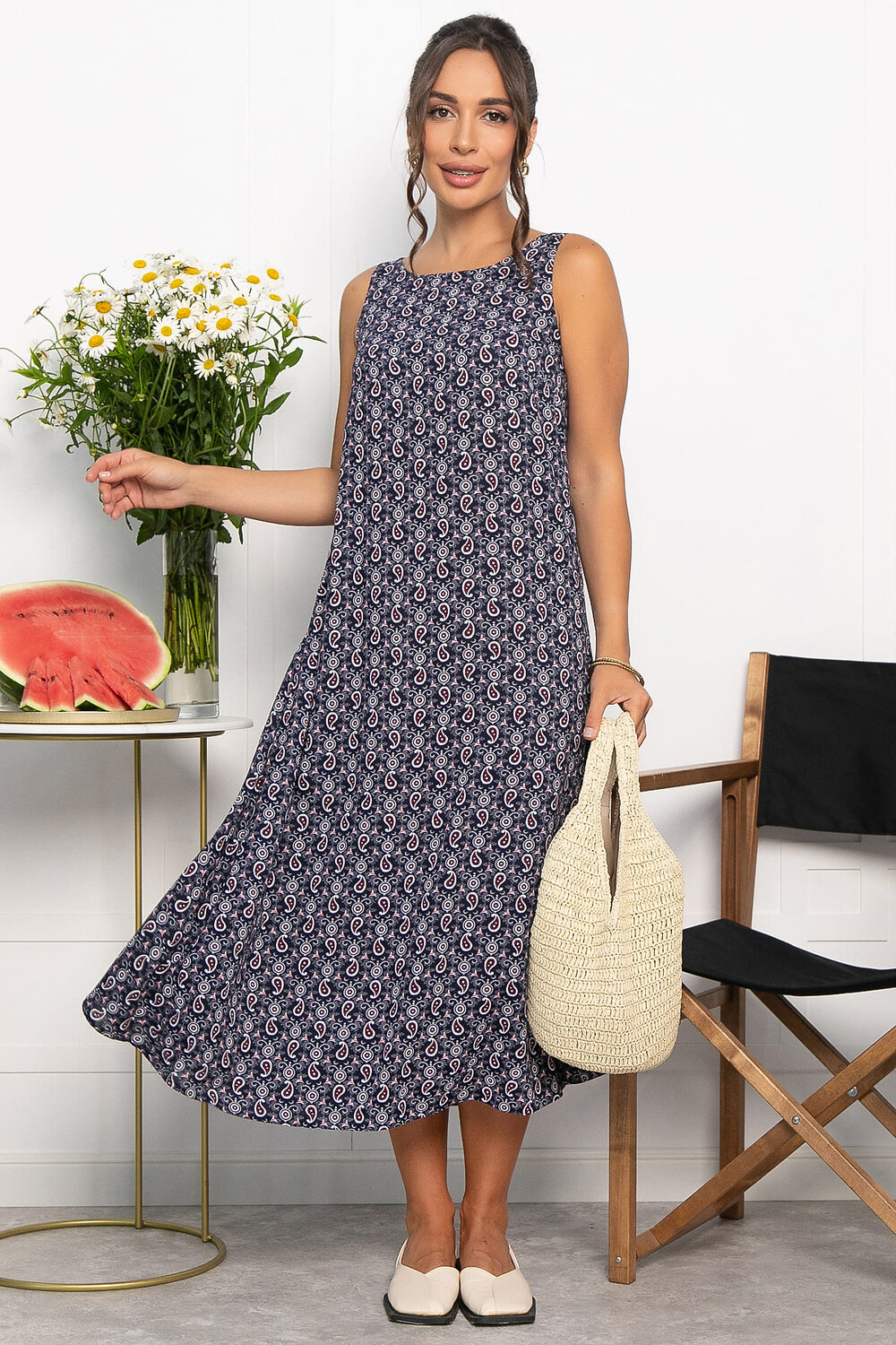 LT Collection Сарафан 546441 П13994-10М темно-синий