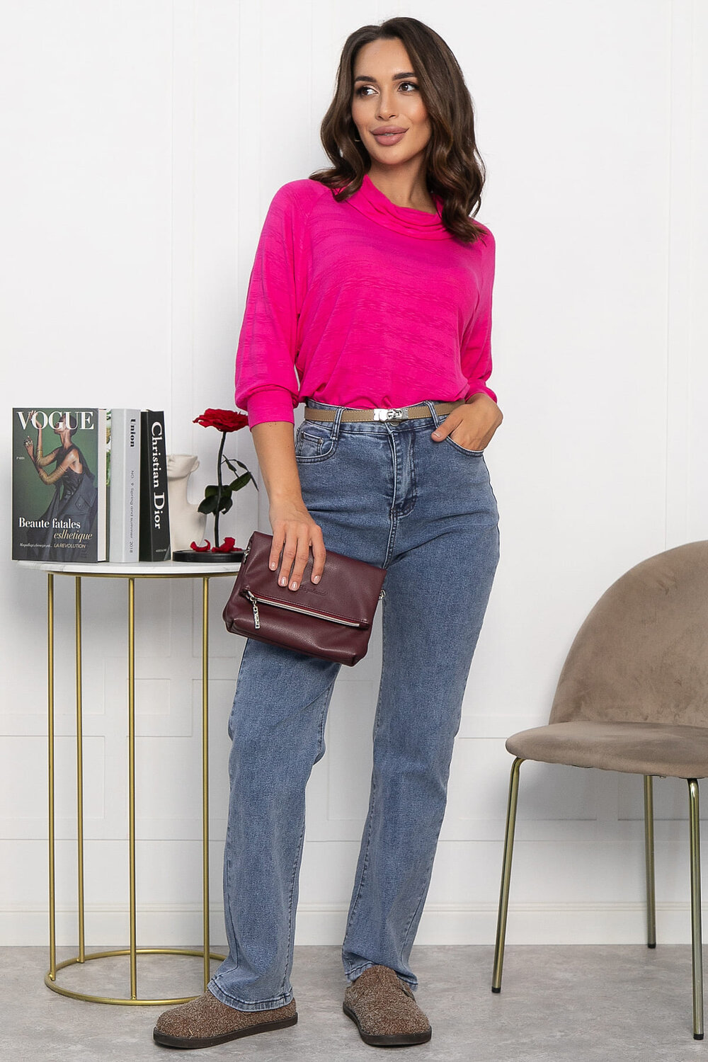 LT Collection Блуза 546445 Б13996-16М фуксия