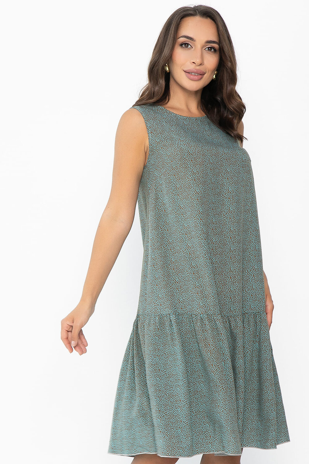 LT Collection Платье 546454 П14011-12М коричневый/голубой