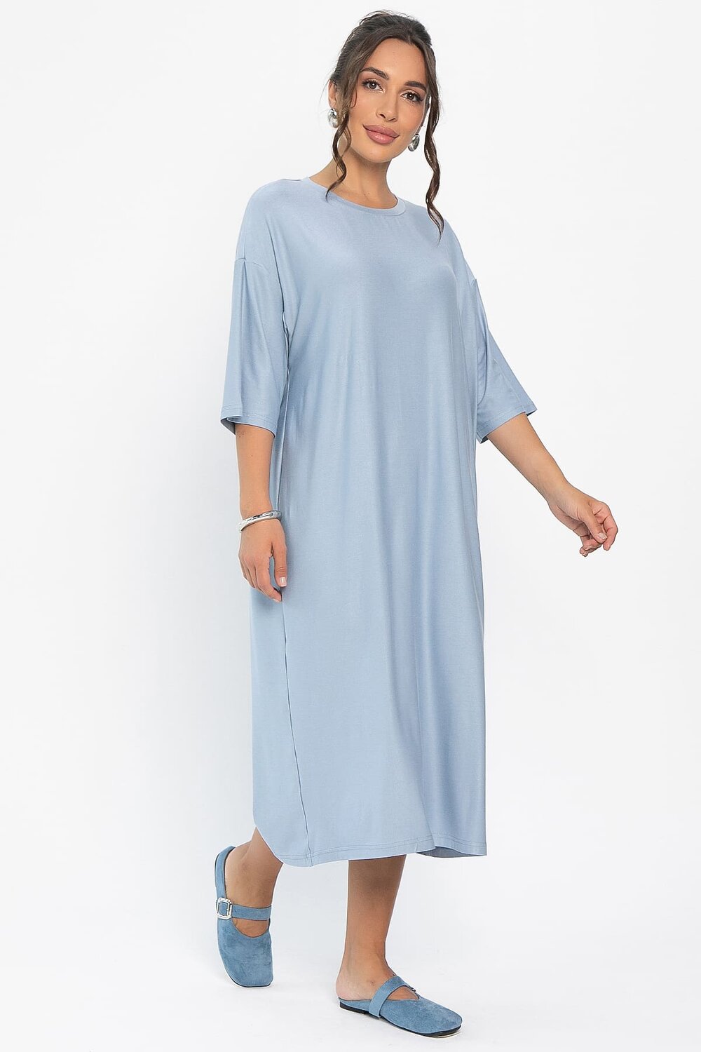 LT Collection Платье 546458 П14026-25М голубой