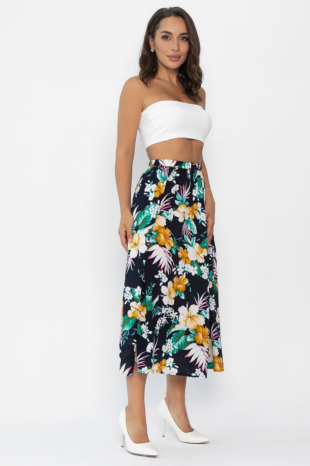 LT Collection Юбка 546459 Ю14022-10М темно-синий/мультиколор