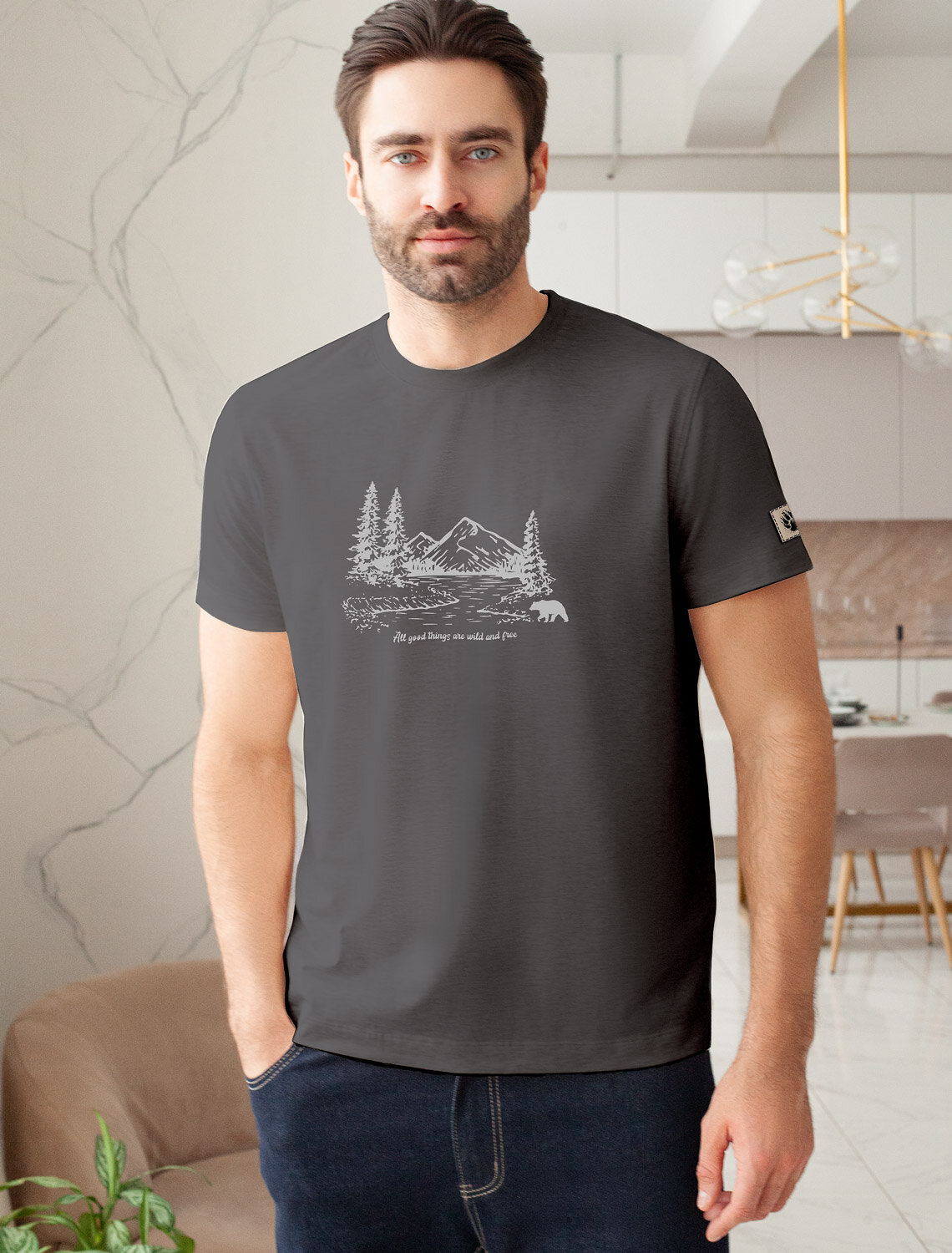 VILATTE Футболка 546515 U49.045 серый_outdoor