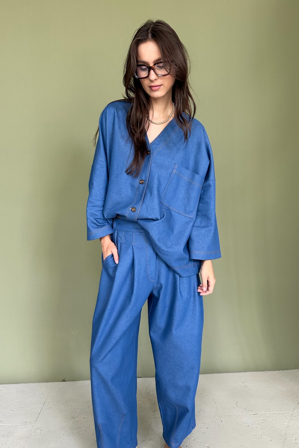 RISE Брюки 546698 DENIM086/01 Синий