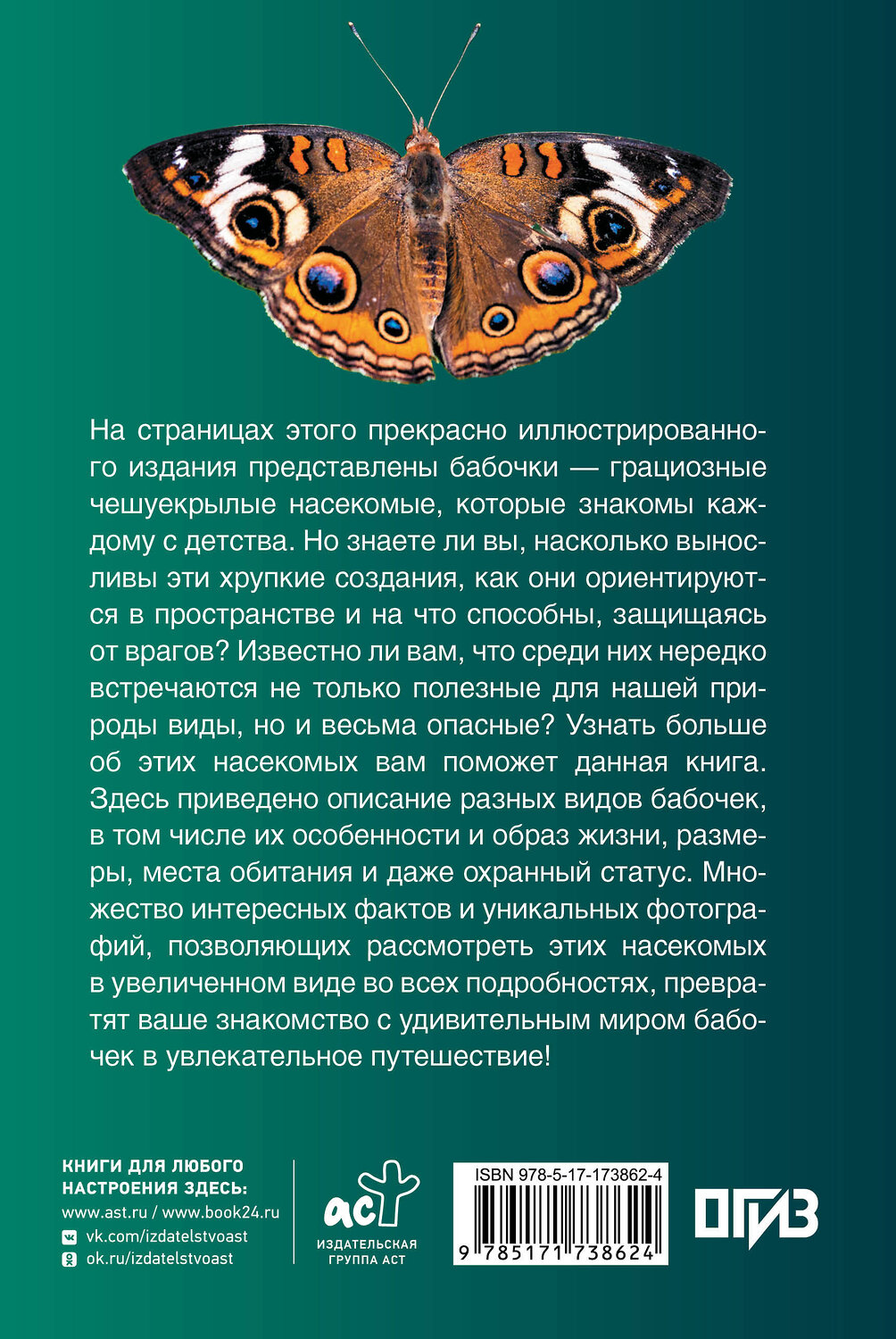 АСТ Анна Спектор "Бабочки. Иллюстрированный гид" 547304 978-5-17-173862-4