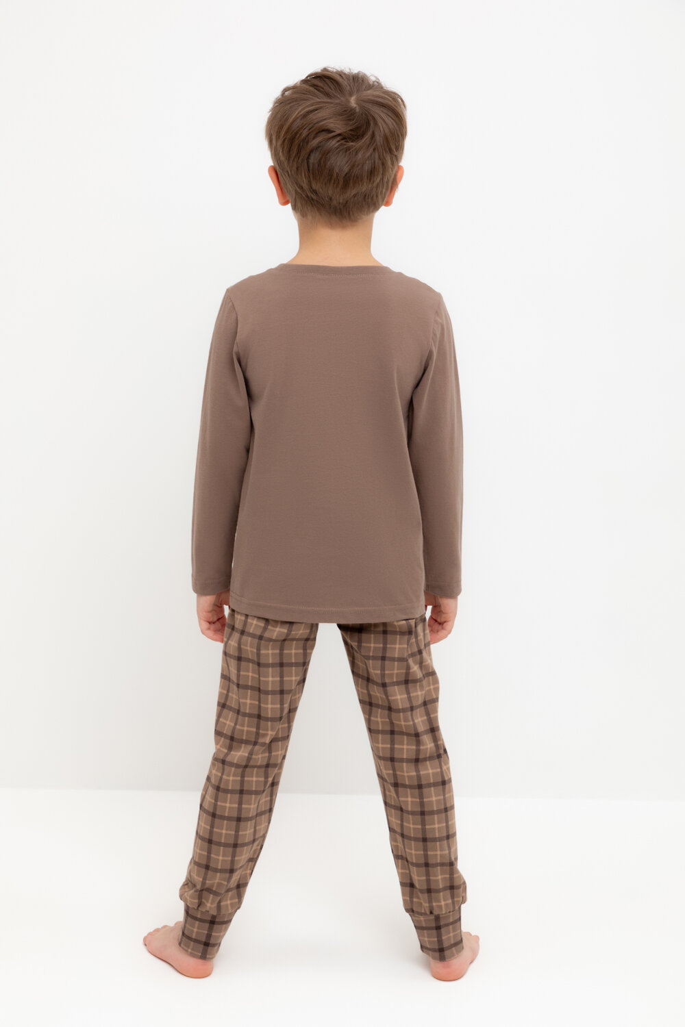 CROCKID Пижама 547465 К 1606 сосновая кора, праздничная клетка