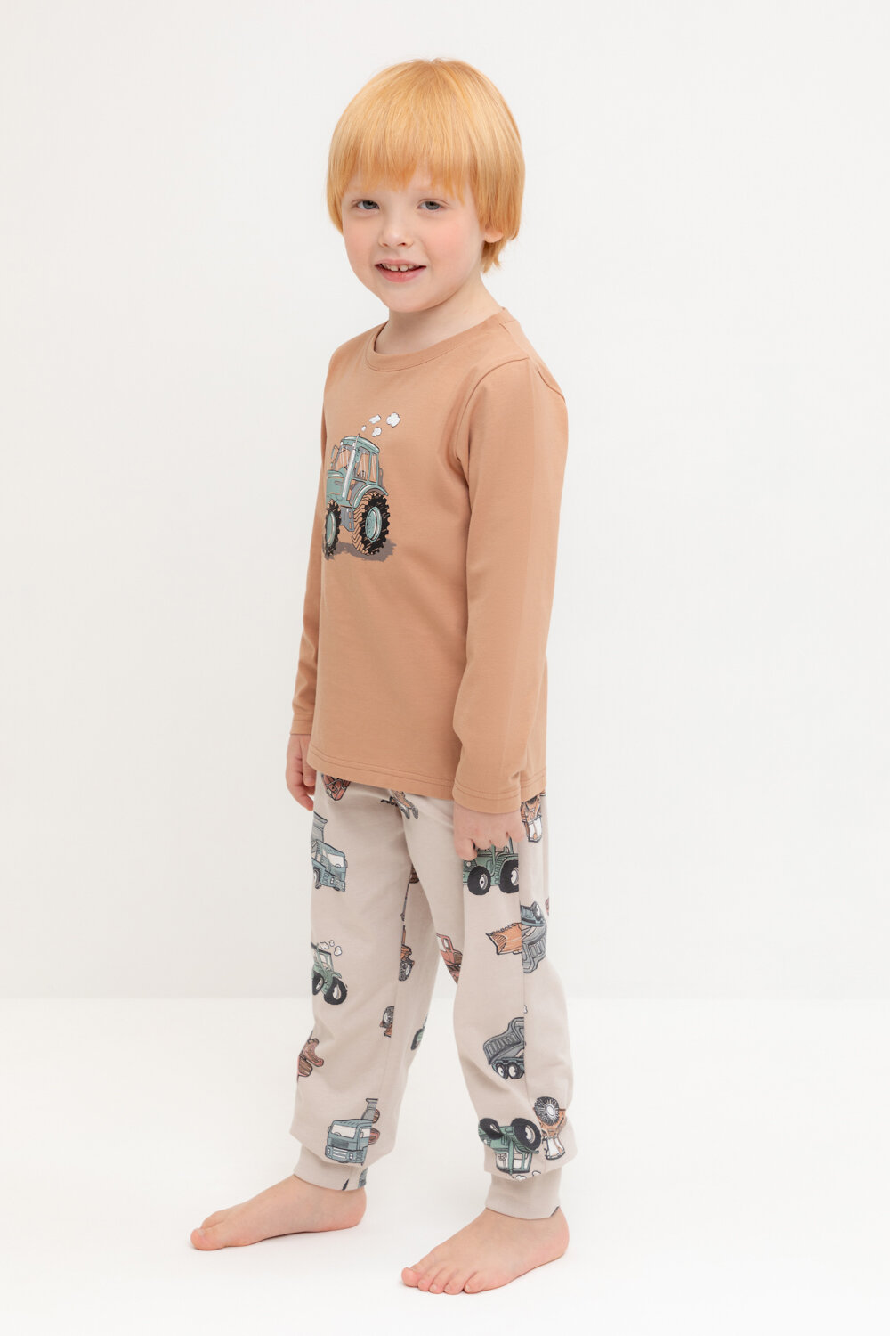 CROCKID Пижама 547466 К 1606 пралине, тракторы