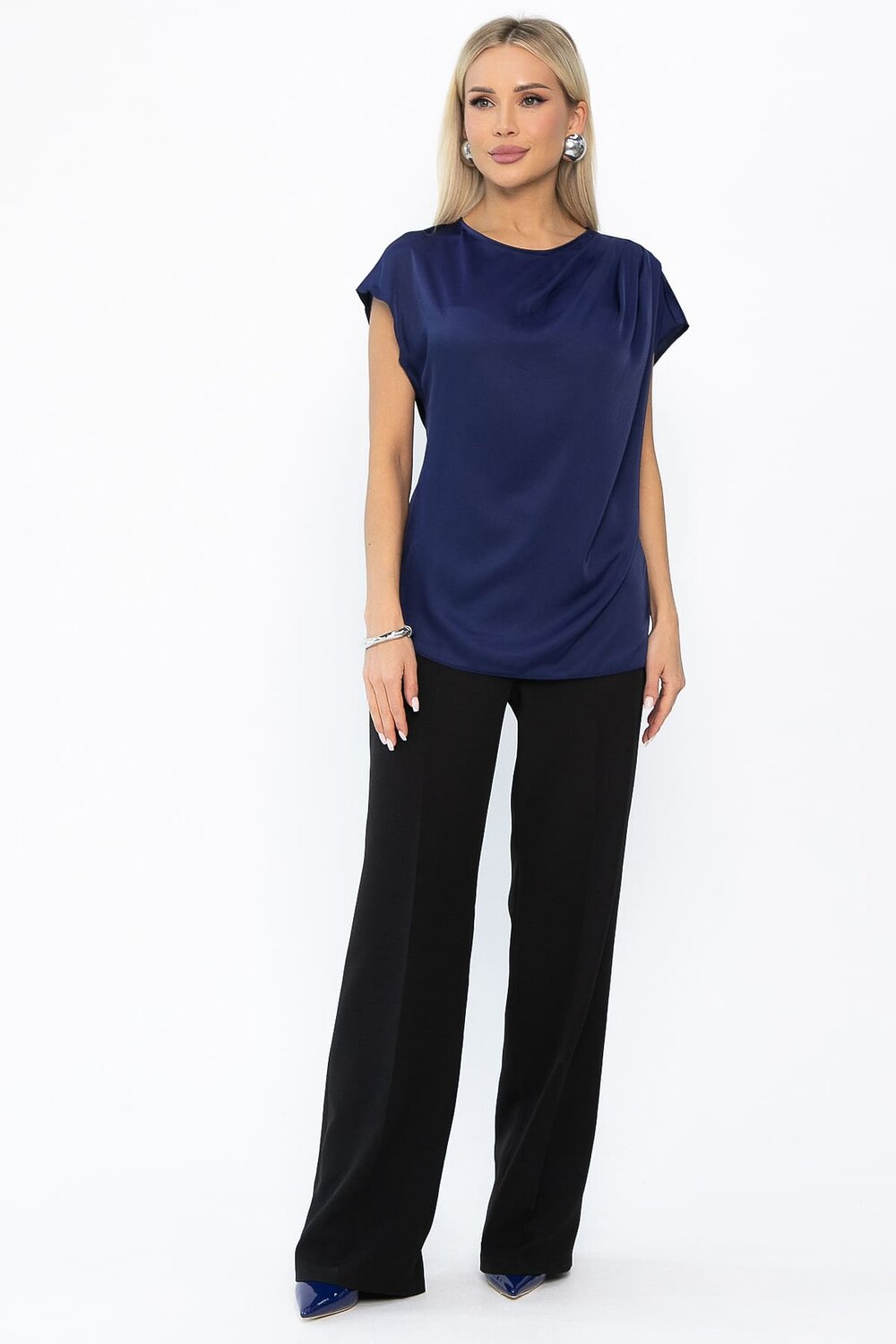 LT Collection Блуза 547842 Б13838-30М синий