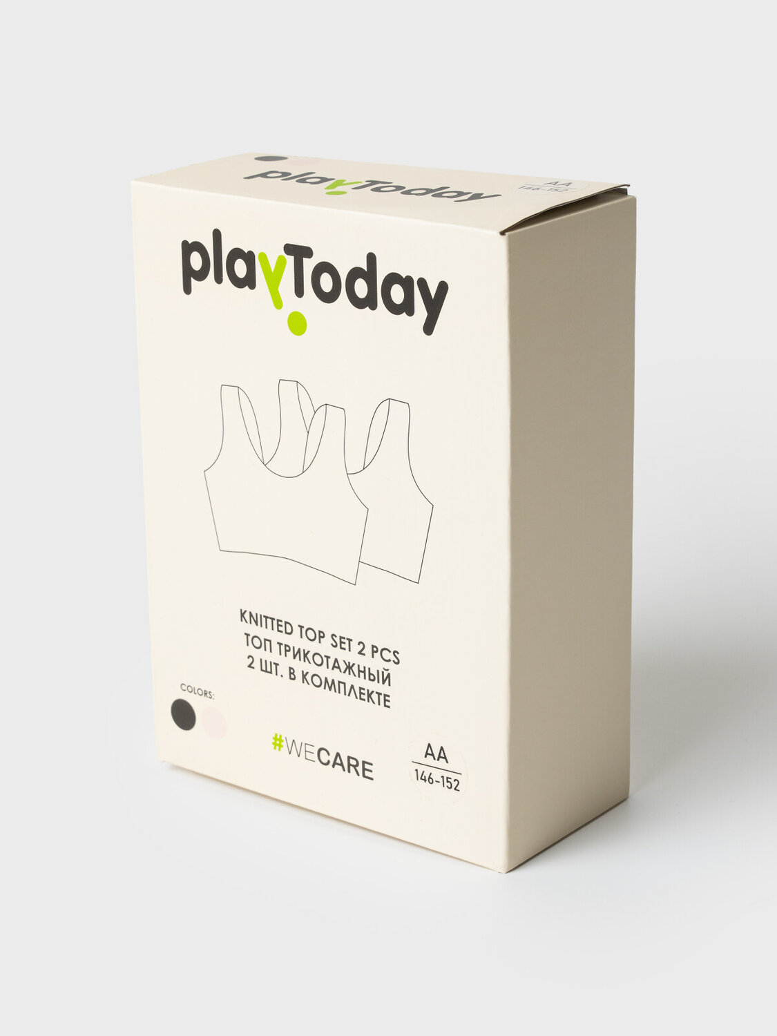 PLAYTODAY Топ 547867 22527319 черный,светло-бежевый