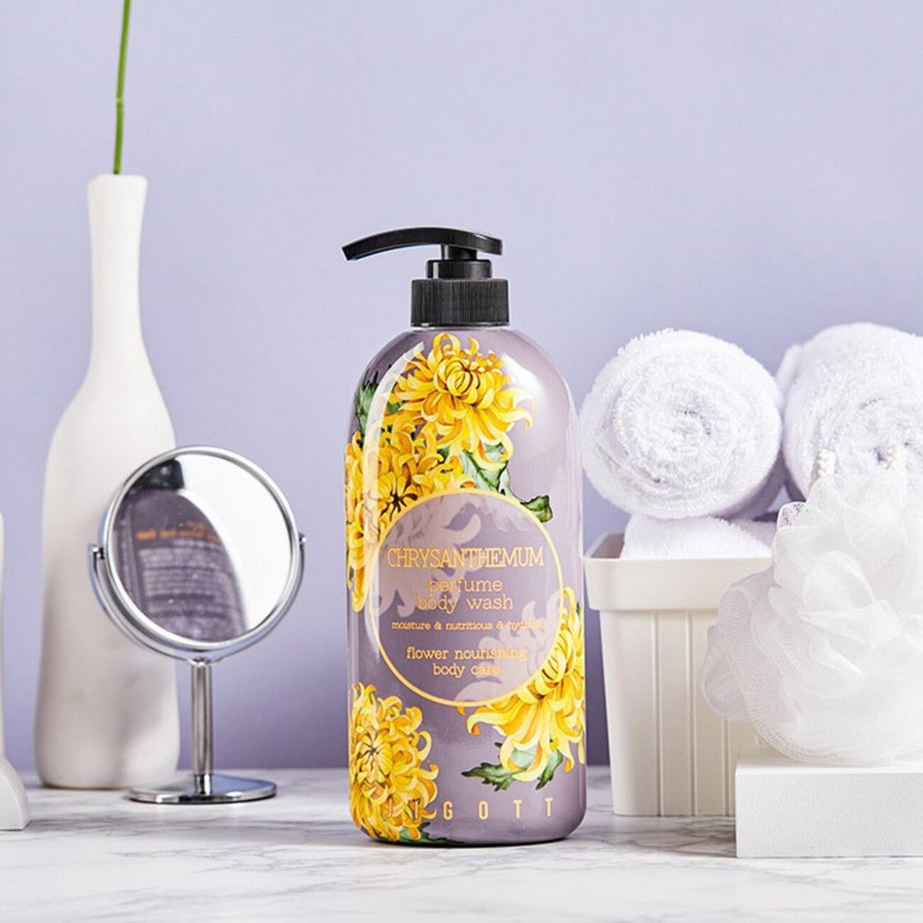 Jigott Парфюмированный гель для душа с экстрактом хризантемы / Chrysanthemum Perfume Body Wash, 750 мл 548106 19787