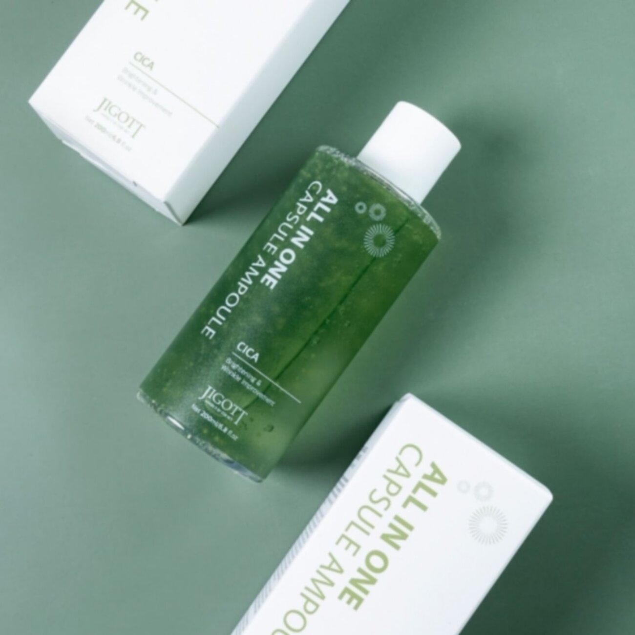 Jigott Сыворотка для лица с экстрактом центеллы азиатской / All In One Cica Capsule Ampoule, 200 мл 548115 23489