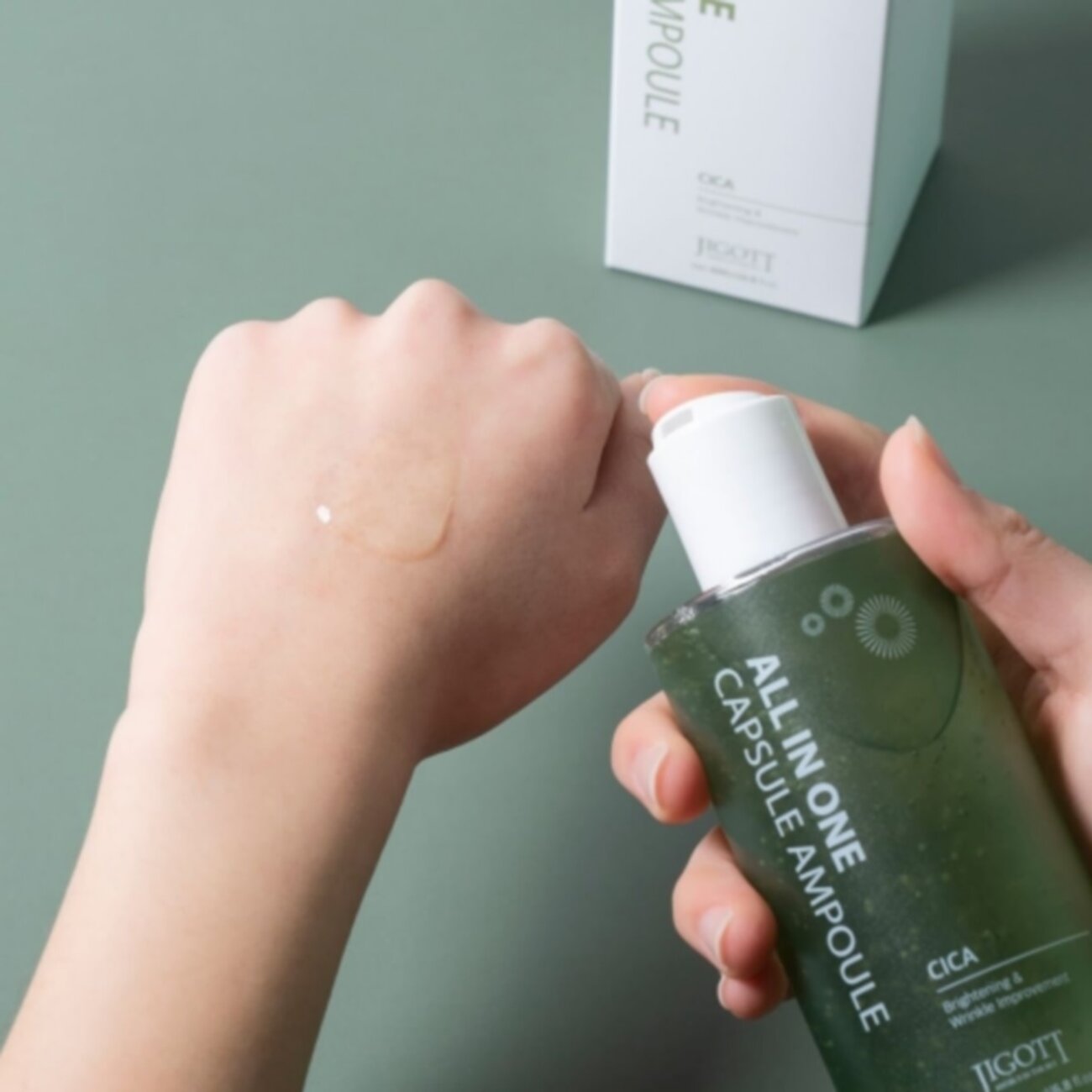 Jigott Сыворотка для лица с экстрактом центеллы азиатской / All In One Cica Capsule Ampoule, 200 мл 548115 23489