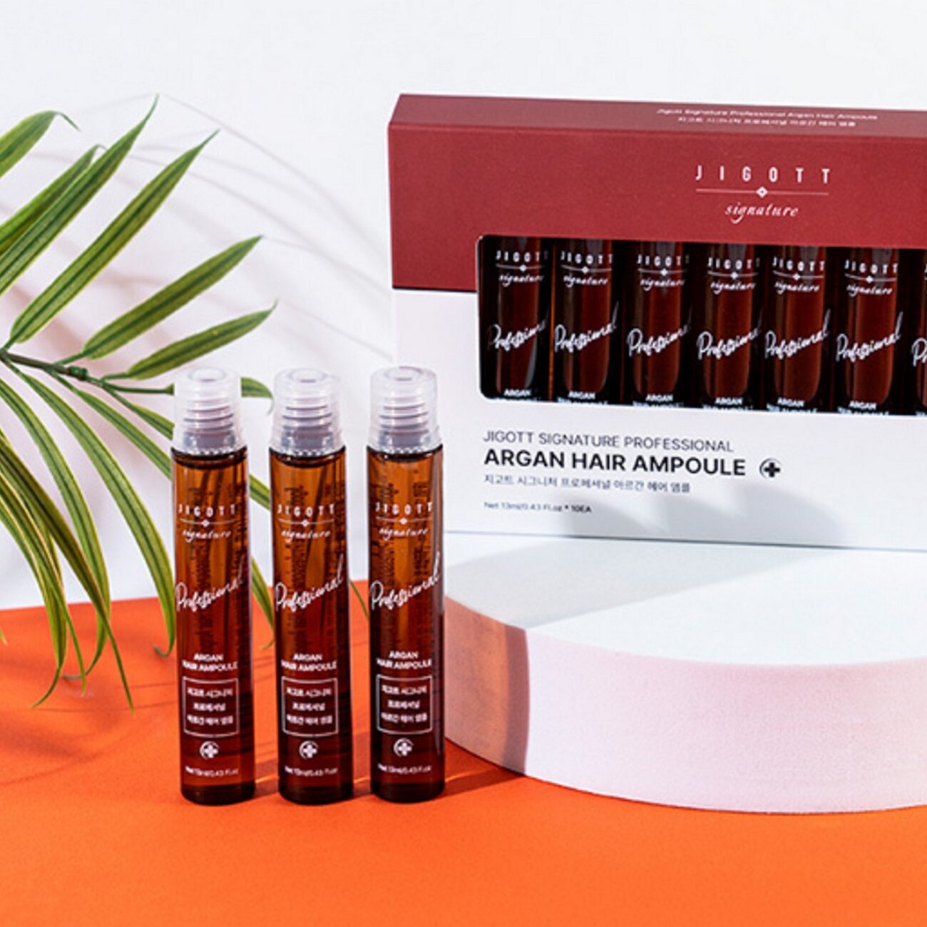 Jigott Ампульный филлер для волос с эктрактом арганы / Signature Professional Argan Hair Ampoule, 10 шт. x 13 мл 548117 23890