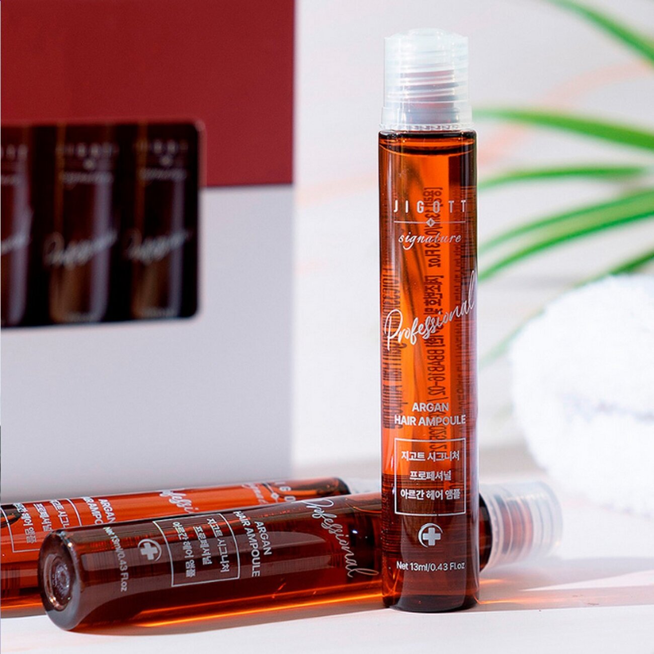 Jigott Ампульный филлер для волос с эктрактом арганы / Signature Professional Argan Hair Ampoule, 10 шт. x 13 мл 548117 23890