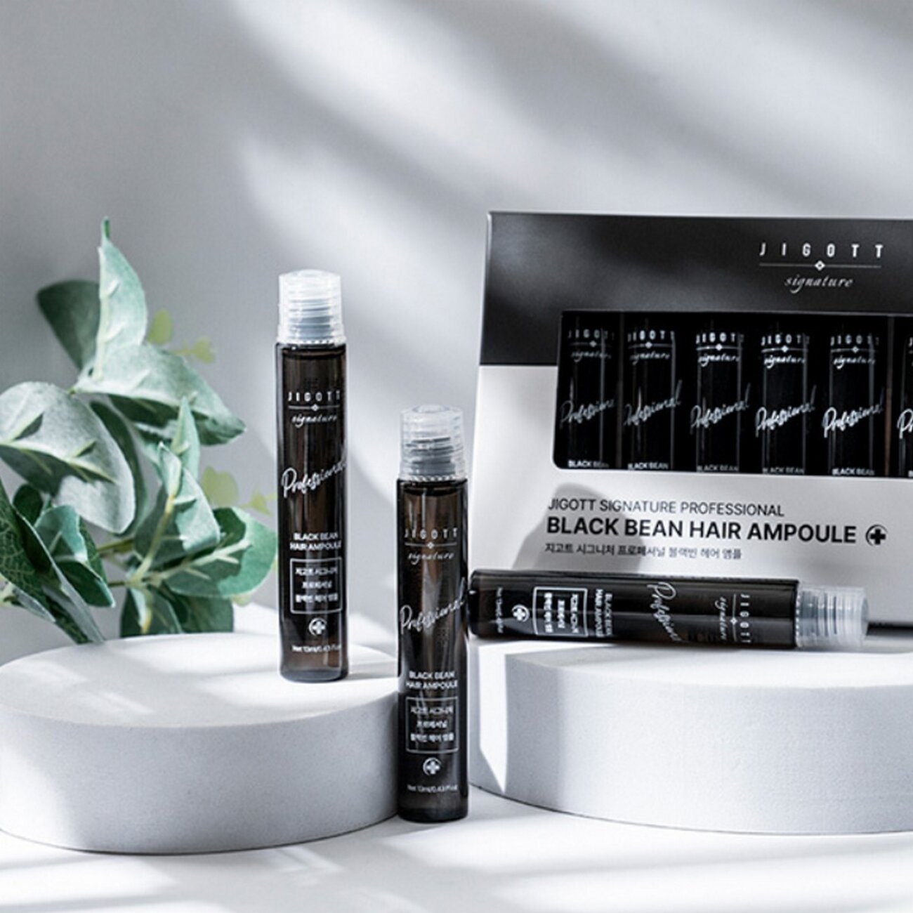 Jigott Ампульный филлер для волос с экстрактом черной фасоли / Signature Professional Black Bean Hair Ampoule, 10 шт. x 13 мл 548118 23891