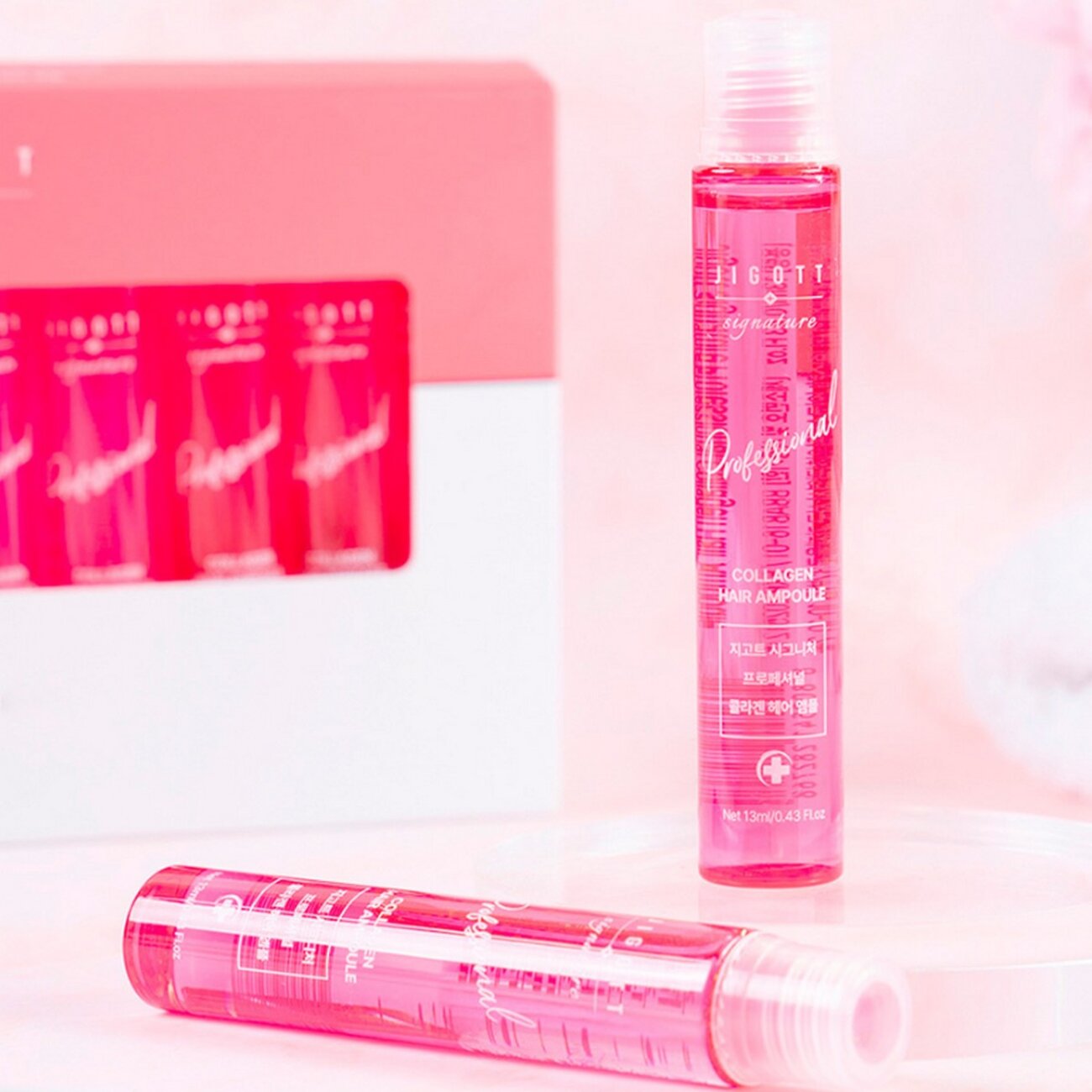Jigott Ампульный филлер для волос с коллагеном / Signature Professional Collagen Hair Ampoule, 10 шт. x 13 мл 548119 23887